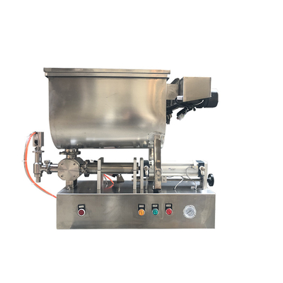 Tempero do hotpot da máquina de enchimento da pasta do misturador de FF6B-500 U, grão do molho de pimentão com funil de mistura